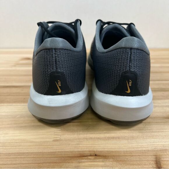 NEW Nike Zoom Infinity Tour 2 Golf shoes cleats Mens 10.5 Black gold - Picture 4 of 8